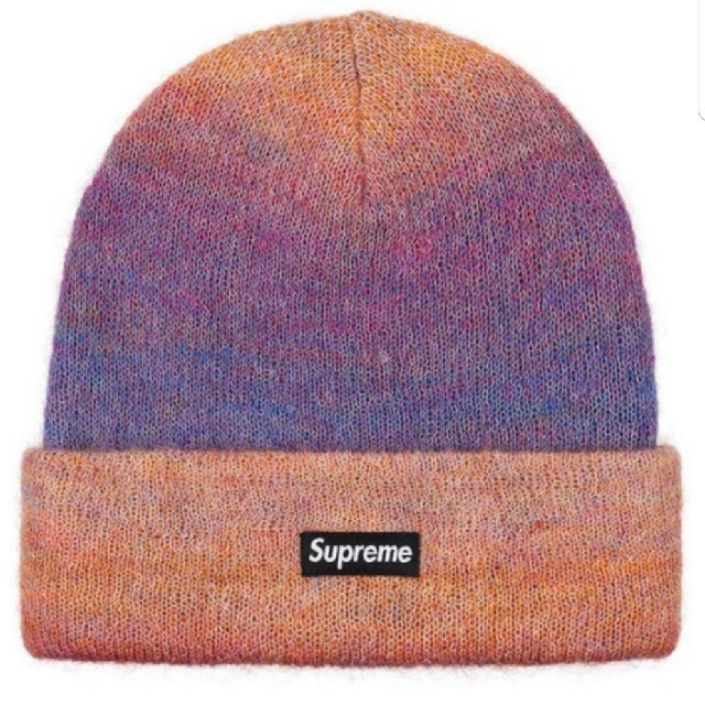 Supreme(シュプリーム)の込 Supreme Mohair Beanie Mixed Pink メンズの帽子(ニット帽/ビーニー)の商品写真