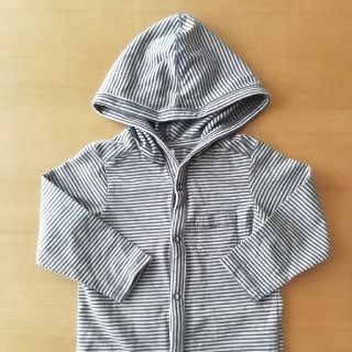 エイチアンドエム(H&M)の新品未使用　H&M ボーダーパーカー(カーディガン/ボレロ)