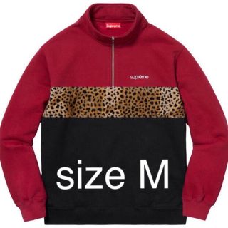 シュプリーム(Supreme)のw1110%値引きleopard panel half zip(スウェット)