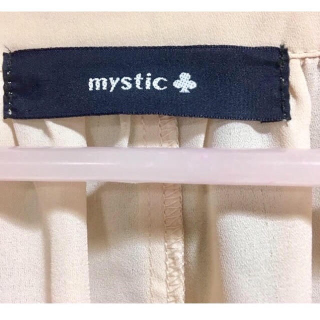 mystic(ミスティック)のシフォンドルマンジャケット ピンクべージュ レディースのジャケット/アウター(ノーカラージャケット)の商品写真