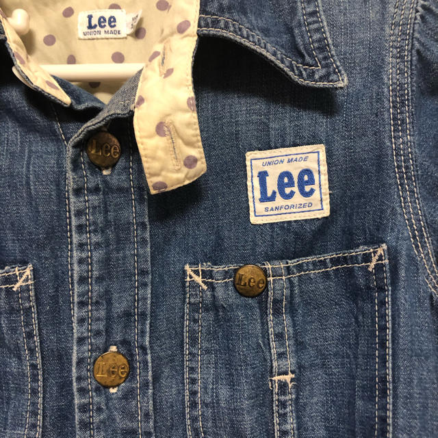 Lee(リー)のlee♡デニム ワンピース 130cm キッズ/ベビー/マタニティのキッズ服女の子用(90cm~)(ワンピース)の商品写真