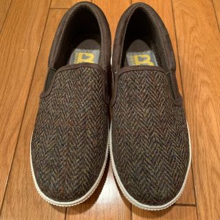 ハリスツイード(Harris Tweed)のHarrs Tweed 厚底スリッポン　S(スリッポン/モカシン)