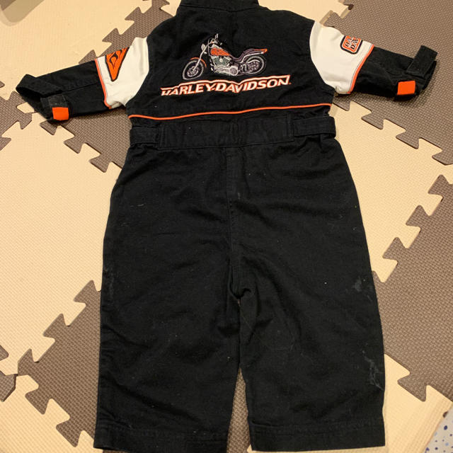 Harley Davidson(ハーレーダビッドソン)のハーレーダビットソン　つなぎ　12M キッズ/ベビー/マタニティのベビー服(~85cm)(ロンパース)の商品写真