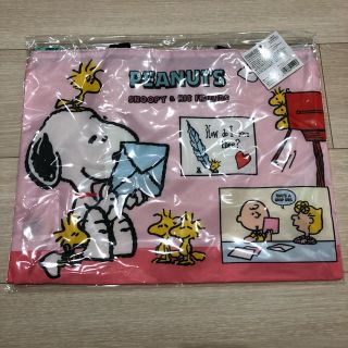 スヌーピー(SNOOPY)の新品タグ付き スヌーピー レッスンバッグ ピンク(レッスンバッグ)