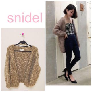 スナイデル(SNIDEL)のsnidel♡ ニットカーディガン(カーディガン)