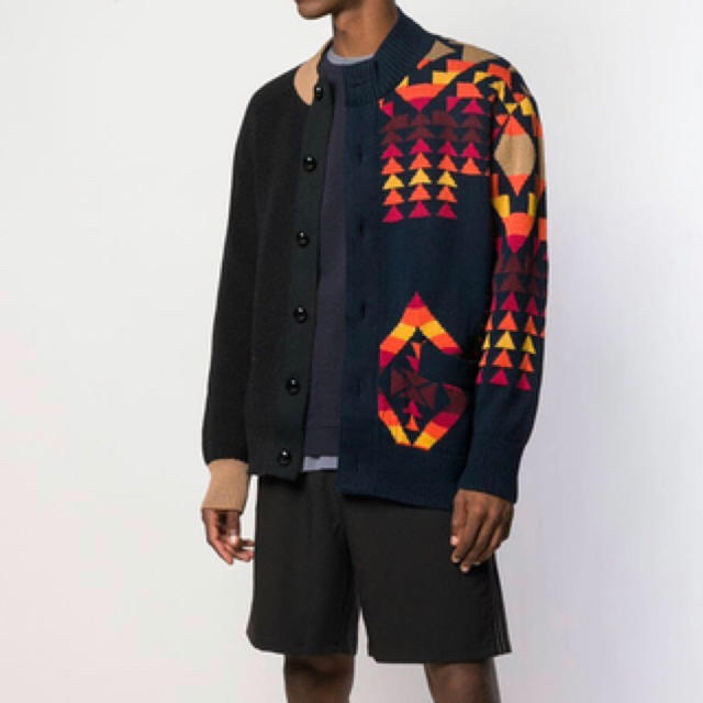 sacai(サカイ)のsacai pendleton コラボカーディガン メンズのトップス(カーディガン)の商品写真