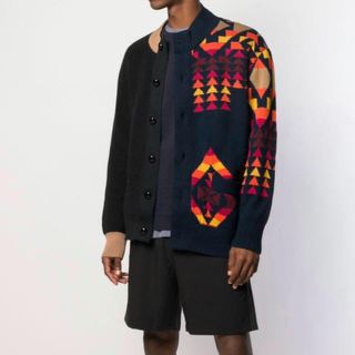 サカイ(sacai)のsacai pendleton コラボカーディガン(カーディガン)