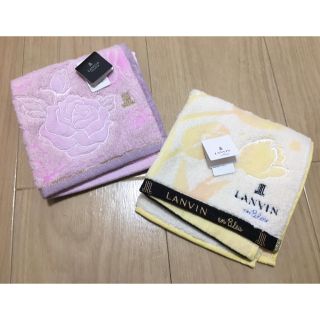 ランバン(LANVIN)のLANVIN タオルハンカチ2枚セット(ハンカチ)