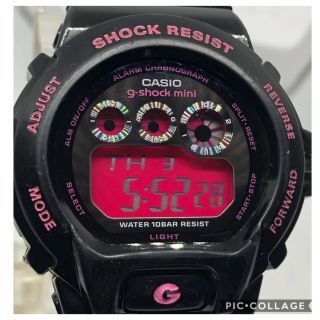 ジーショック(G-SHOCK)のCASIO G-SHOCK baby-G 人気の3つ目ブラックピンクカラー腕時計(腕時計)