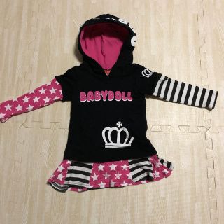 ベビードール(BABYDOLL)のBABYDOLLパーカーワンピ90(ワンピース)