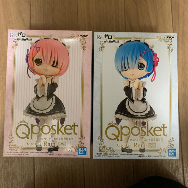 BANPRESTO(バンプレスト)のリゼロ Q Posket ラム&レム ノーマルセット エンタメ/ホビーのフィギュア(アニメ/ゲーム)の商品写真