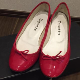 レペット(repetto)のレペット 赤 バレエシューズ 35 カミーユ 今月まで値下げ(バレエシューズ)