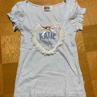 ケイティー(Katie)のKatie パフTee ブルー(Tシャツ(半袖/袖なし))