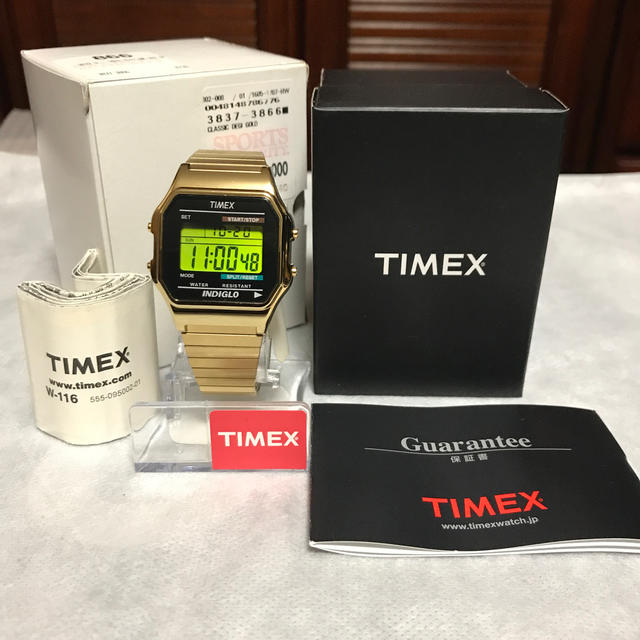 TIMEX(タイメックス)のTIMEX  クラシックデジタル オリジナル ゴールド  T78677 メンズの時計(腕時計(アナログ))の商品写真