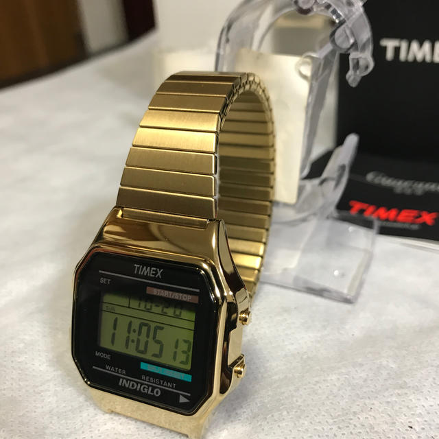 TIMEX(タイメックス)のTIMEX  クラシックデジタル オリジナル ゴールド  T78677 メンズの時計(腕時計(アナログ))の商品写真