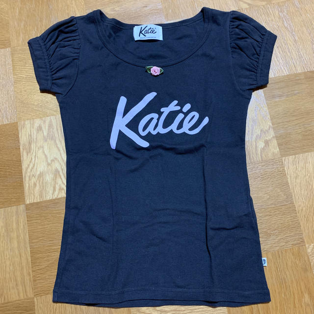 Katie(ケイティー)のKatie パフTee ブラック レディースのトップス(Tシャツ(半袖/袖なし))の商品写真