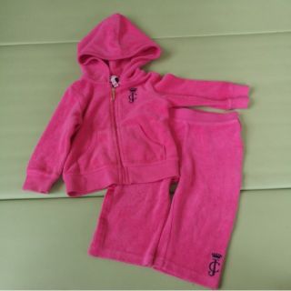 ジューシークチュール(Juicy Couture)のJuicyCouture パイルパーカーとパンツ セットアップ 12M 80 (ジャケット/コート)