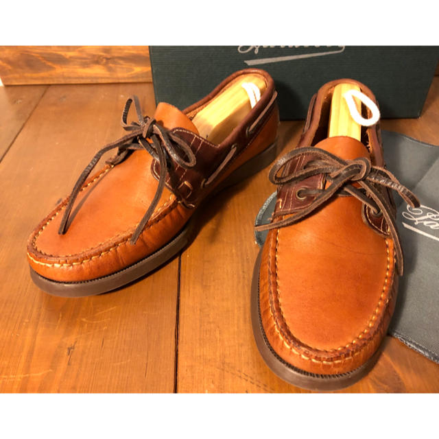 Paraboot - 【美品・レア】パラブーツ バース デッキシューズ コンビ