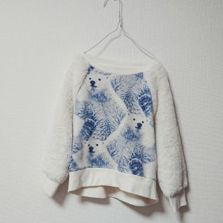 ギャップキッズ(GAP Kids)のGapKids ファースリーブスウェット XS(Tシャツ/カットソー)