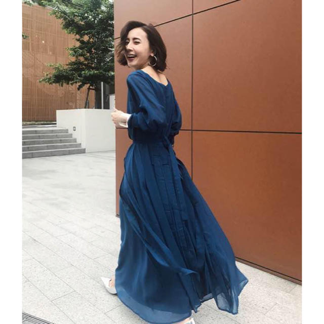 AmeriVINTAGE CURTAIN LADY DRESS - ロングワンピース/マキシワンピース