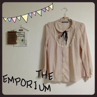 ジエンポリアム(THE EMPORIUM)のTHEEMPORIUMストライプブラウス(カットソー(長袖/七分))