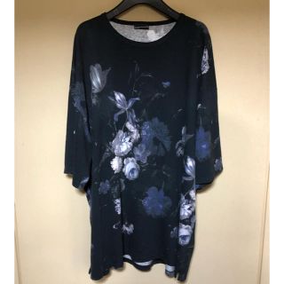 ラッドミュージシャン(LAD MUSICIAN)のLADMUSICIAN ラッドミュージシャン 花柄 スーパービッグT 青(Tシャツ/カットソー(半袖/袖なし))