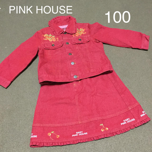 PINK HOUSE(ピンクハウス)のピンクハウス セットアップ 100 キッズ/ベビー/マタニティのキッズ服女の子用(90cm~)(ジャケット/上着)の商品写真