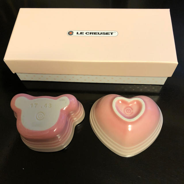 LE CREUSET(ルクルーゼ)のル・クルーゼbaby twin ramekin milky pink インテリア/住まい/日用品のキッチン/食器(食器)の商品写真