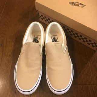 ヴァンズ(VANS)のバンズ スリッポン vans slipon 25㎝ US7 ベージュ beige(スニーカー)