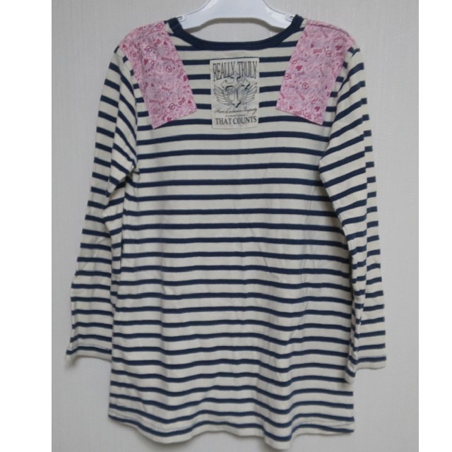 JUNK STORE(ジャンクストアー)のJUNK STORE ボーダー チュニック ワンピ 130 キッズ/ベビー/マタニティのキッズ服女の子用(90cm~)(ワンピース)の商品写真