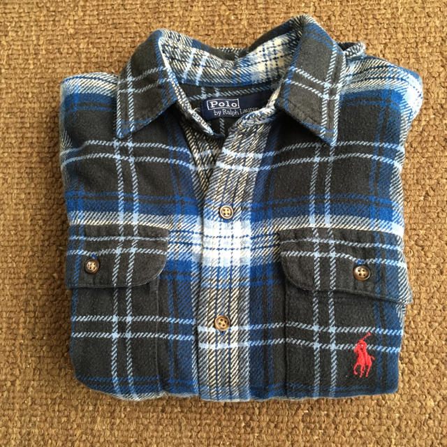 Ralph Lauren(ラルフローレン)のラルフローレン 長袖チェックシャツ 110〜120 キッズ 5 キッズ/ベビー/マタニティのキッズ服男の子用(90cm~)(ブラウス)の商品写真