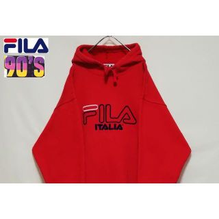 フィラ(FILA)の90年代 FILA プルオーバースウェット ロゴ(パーカー)