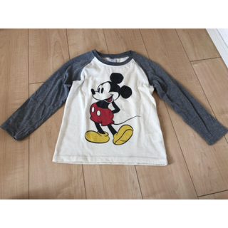 ディズニー(Disney)のミッキーマウス　ロング Tシャツsize110(Tシャツ/カットソー)