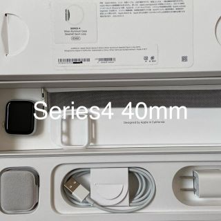 アップルウォッチ(Apple Watch)のApple watch series4 40mm シルバーアルミニウム GPS(その他)