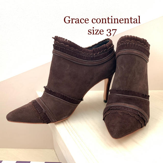 GRACE CONTINENTAL(グレースコンチネンタル)のグレースコンチネンタル　ブラウンブーティ　新品未使用 レディースの靴/シューズ(ブーティ)の商品写真