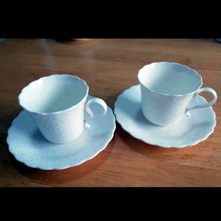 ナルミ(NARUMI)のナルミ シルキーホワイト カップ&ソーサー ティーカップ コーヒーカップ(グラス/カップ)