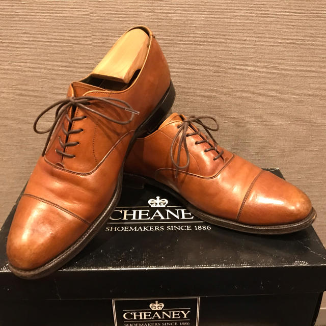 CHEANEY(チーニー)のチーニーCHEANEYストレートチップ8ハーフドレスシューズ メンズの靴/シューズ(ドレス/ビジネス)の商品写真