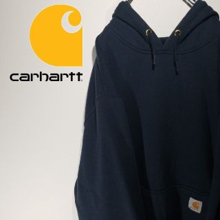 カーハート(carhartt)の希少 古着 Carhartt パーカー 刺繍ロゴ  超オーバーサイズ(パーカー)