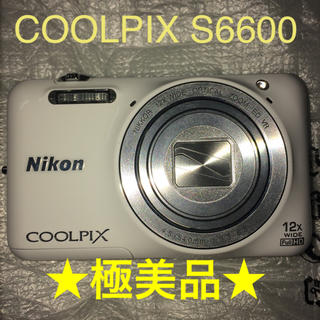 ニコン(Nikon)の極美品‼ COOLPIX S6600 ホワイト Nikon(コンパクトデジタルカメラ)
