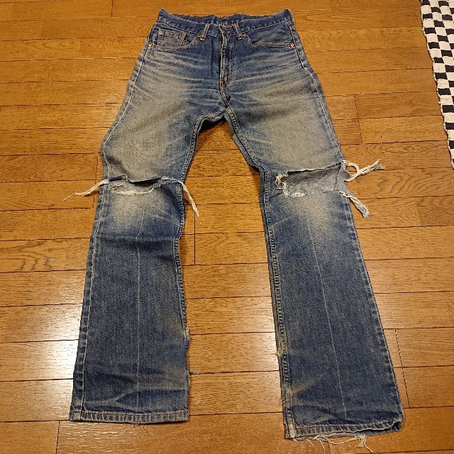 a1078 levis リーバイス 517 W38 ブーツカット ダメージ