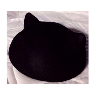 ウィゴー(WEGO)の猫ちゃん ベレー帽 (ハンチング/ベレー帽)