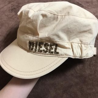 ディーゼル(DIESEL)の【DIESEL】ベージュの帽子◎ワークキャップ(キャップ)