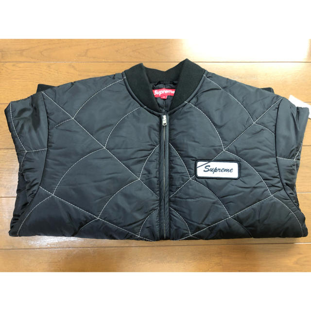 supreme spider web quilted work jacket