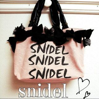 スナイデル(SNIDEL)のミニリボントートバック♡新品(トートバッグ)