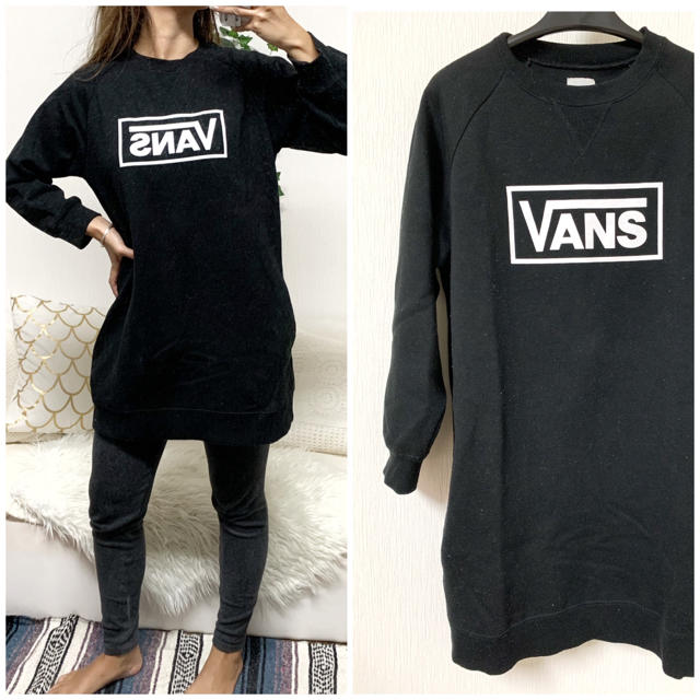 VANS(ヴァンズ)の♦︎VANS♦︎バンズ ロングトレーナー ロゴトレーナー スウェット  レディースのトップス(トレーナー/スウェット)の商品写真