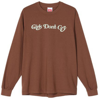 ジーディーシー(GDC)のgirls don't cry gdc ロンT ブラウン　L(Tシャツ/カットソー(七分/長袖))