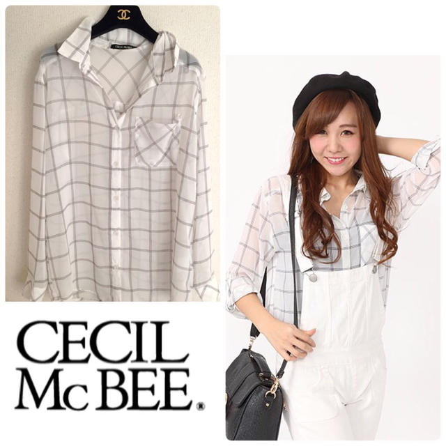 CECIL McBEE(セシルマクビー)のCECILE McBEE チェックシャツ レディースのトップス(シャツ/ブラウス(長袖/七分))の商品写真