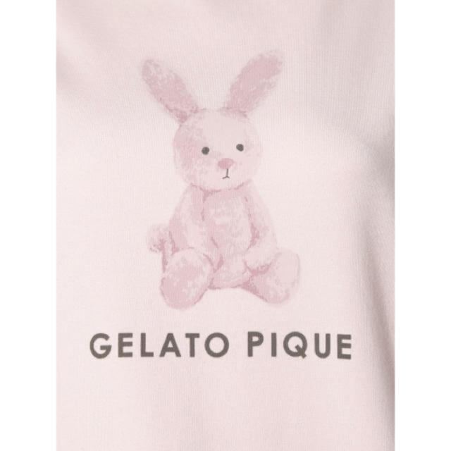 gelato pique(ジェラートピケ)の新品♡完売品♡ジェラートピケ アニマルワンポイントTシャツ うさぎ レディースのルームウェア/パジャマ(ルームウェア)の商品写真