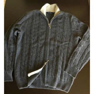 ブルネロクチネリ(BRUNELLO CUCINELLI)のハイネックジップアップニットセーターカシミア100%スキャバル48メンズ正規品(ニット/セーター)