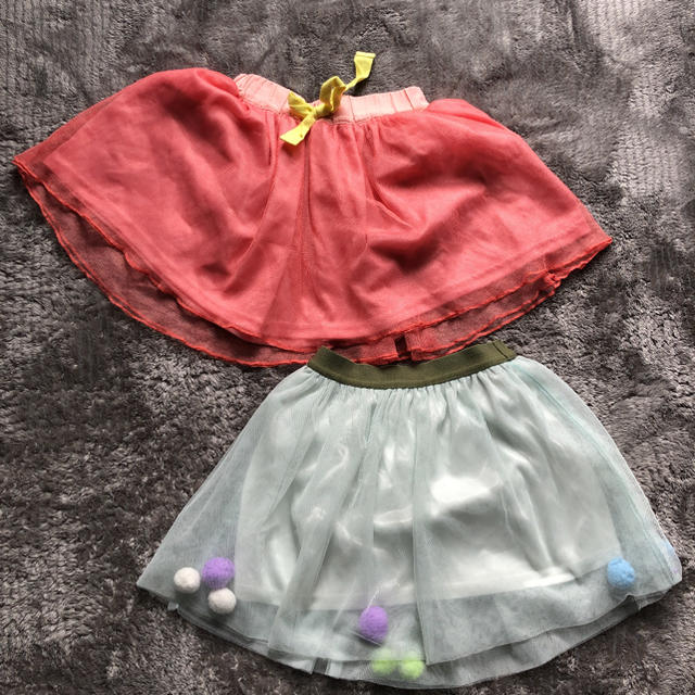 futafuta(フタフタ)の100 110 チュールスカート2枚セット キッズ/ベビー/マタニティのキッズ服女の子用(90cm~)(スカート)の商品写真